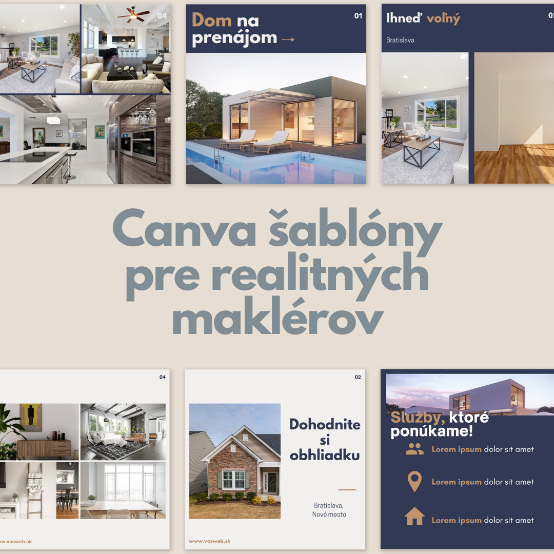 canva sablony pre realitnych maklerov