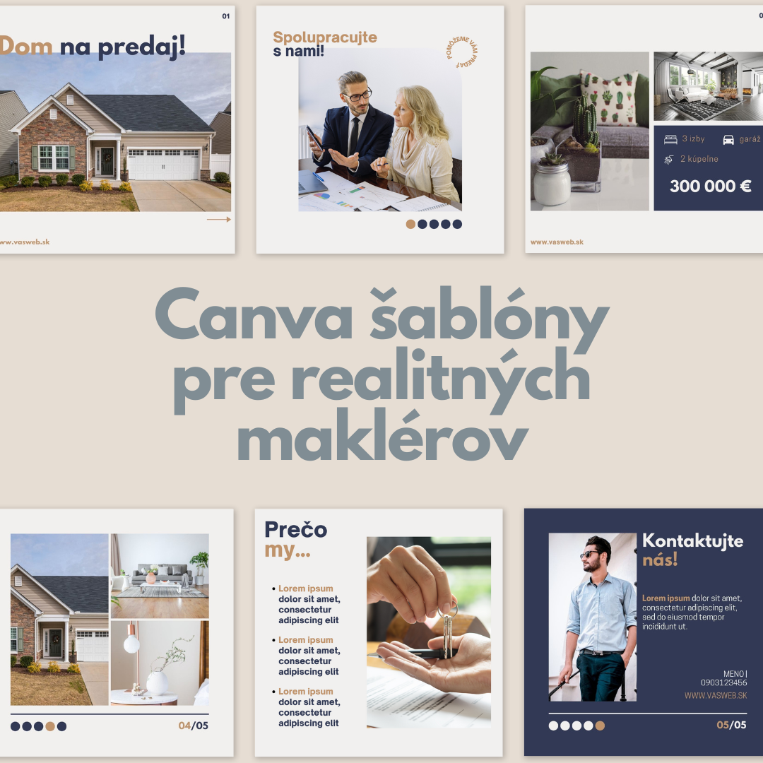 canva sablony pre realitnych maklerov